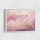 Gold Peaks On Pink Abstract Wall Art