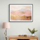 Gold Peaks On Pink Abstract 1 Wall Art