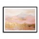 Gold Peaks On Pink Abstract 1 Wall Art