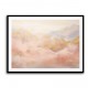 Gold Peaks On Pink Abstract 2 Wall Art