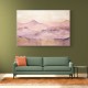 Gold Peaks On Pink Abstract 3 Wall Art