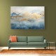 Gold Peaks On Blue 4 Abstract Wall Art