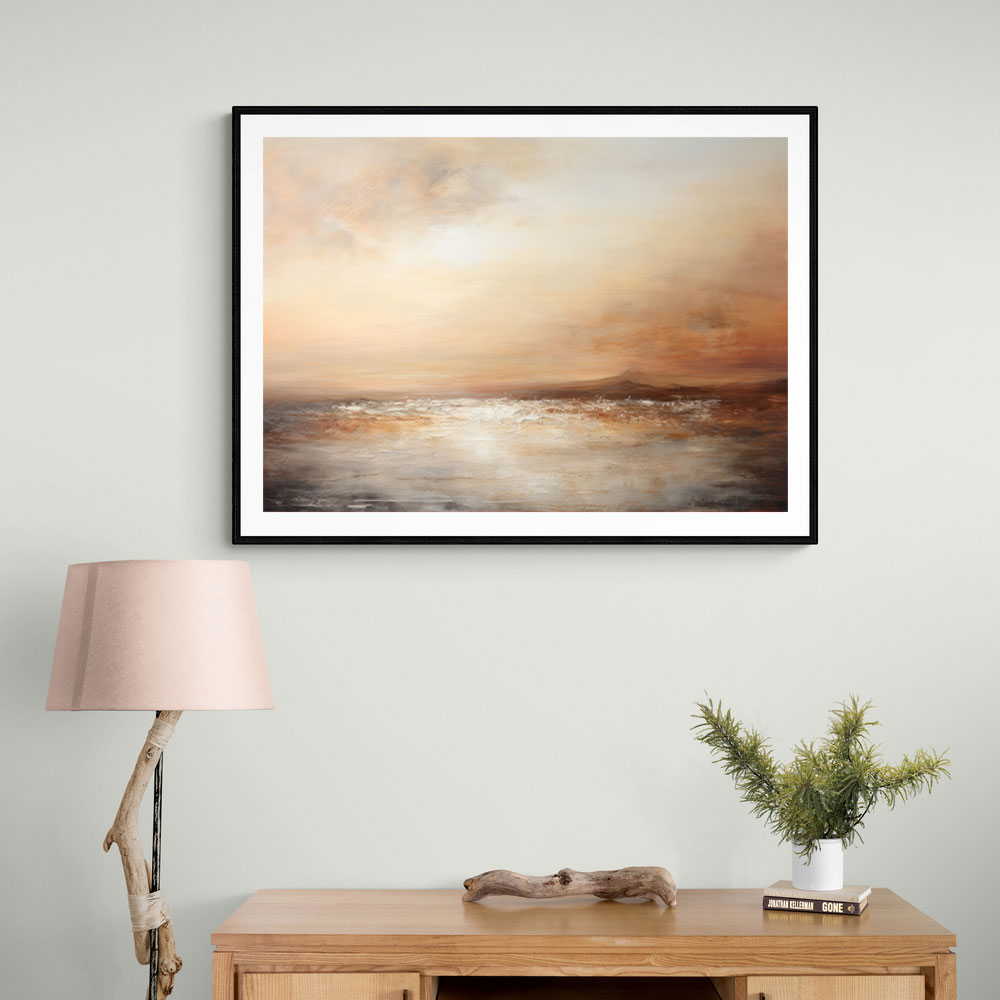 Seascape Brown Abstract 3 Wall Art