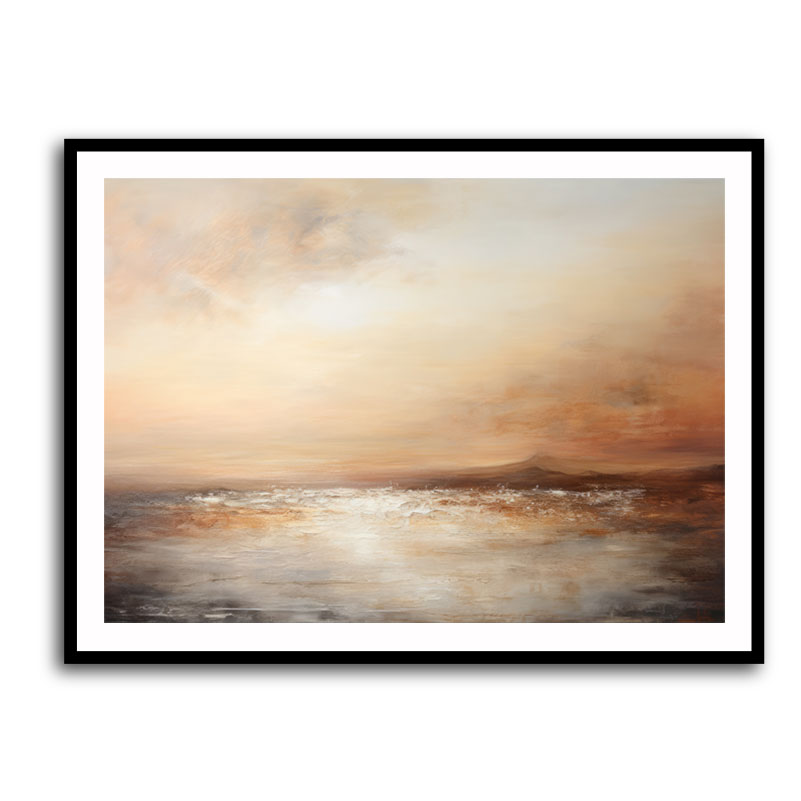 Seascape Brown Abstract 3 Wall Art