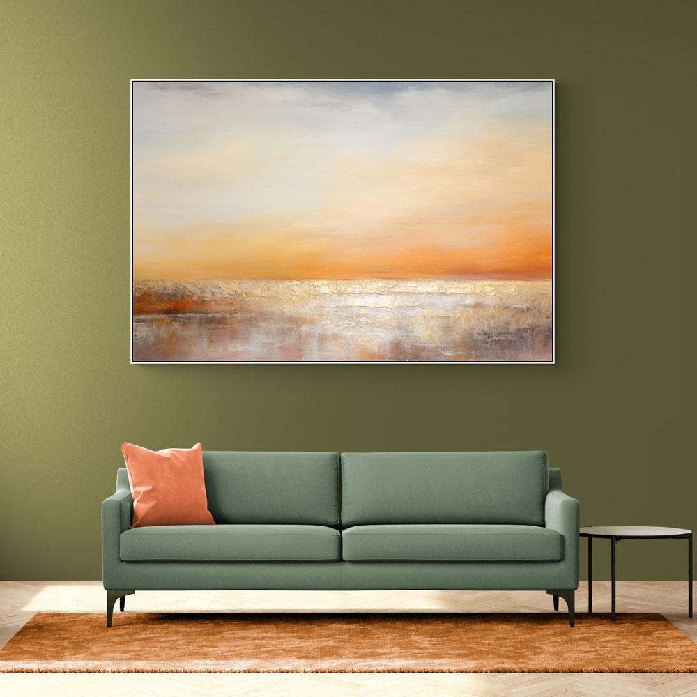 Seascape Gold Abstract 1 Wall Art
