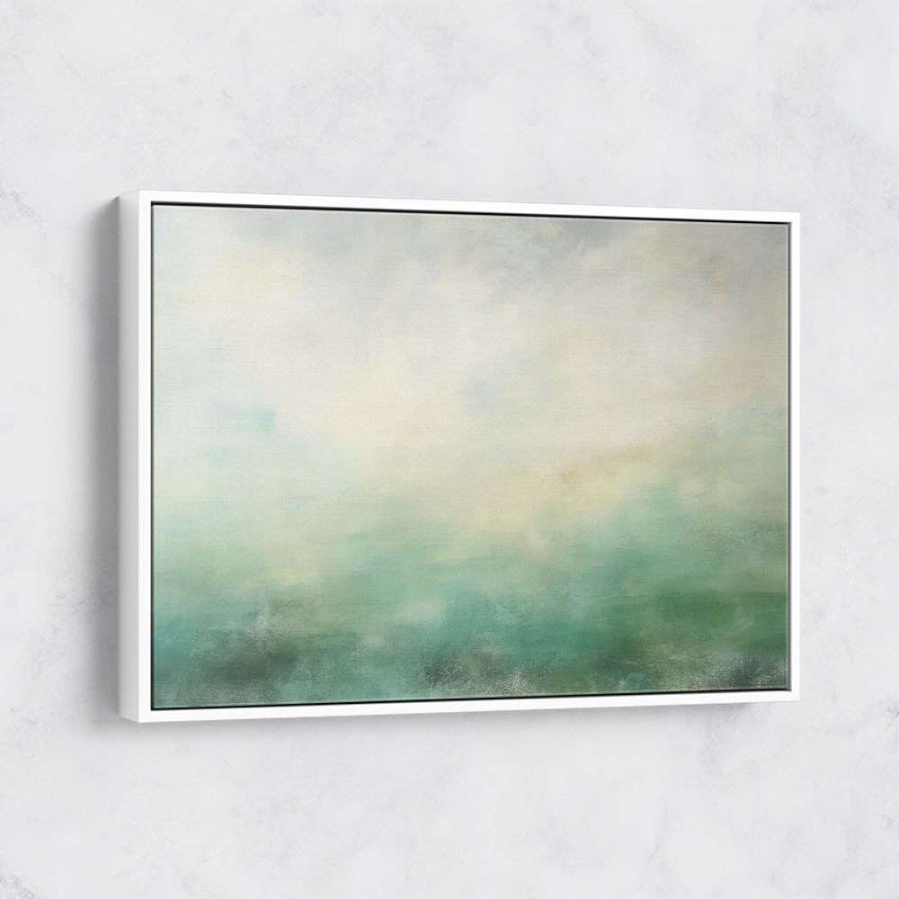 Seascape Green Abstract Wall Art