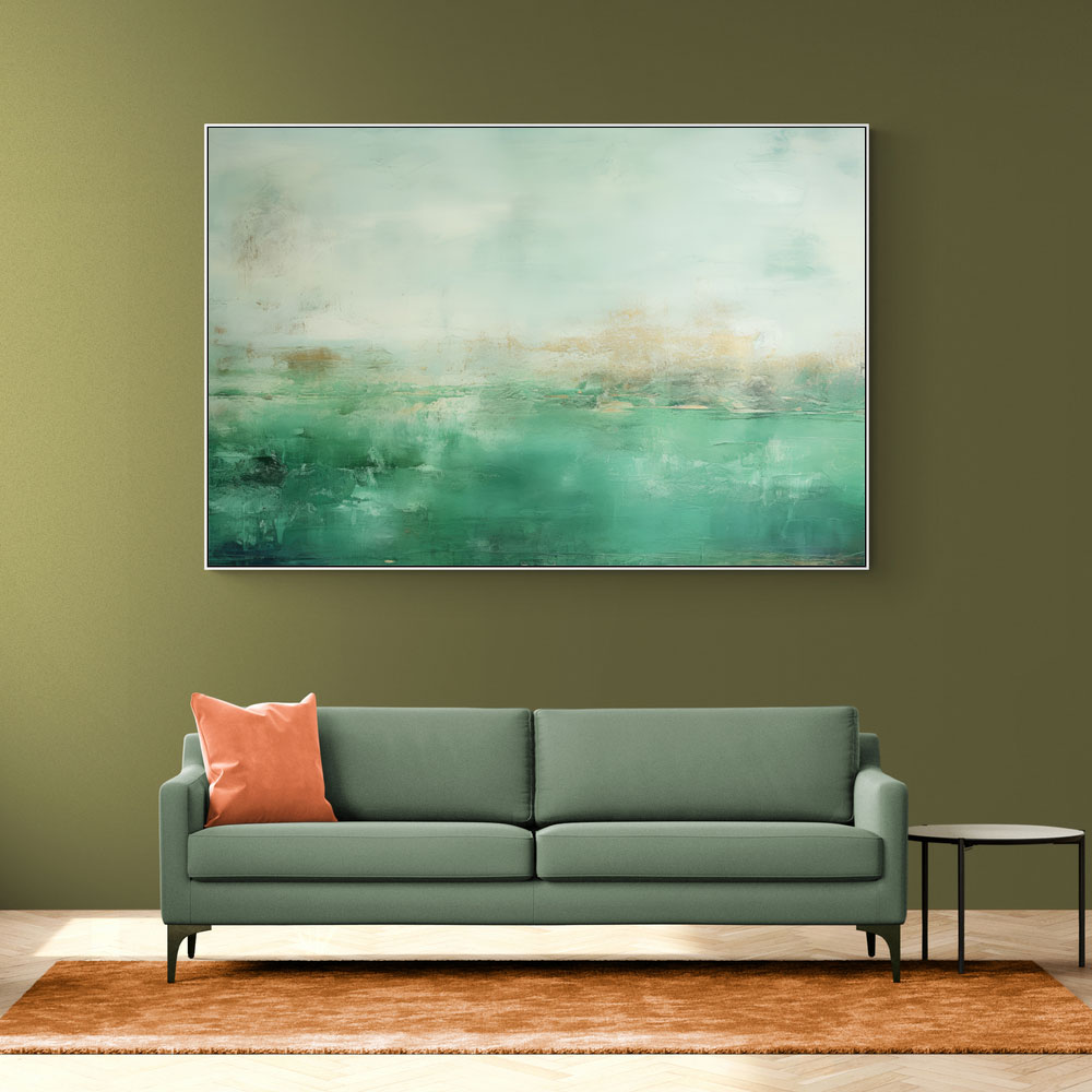 Seascape Green Abstract 1 Wall Art