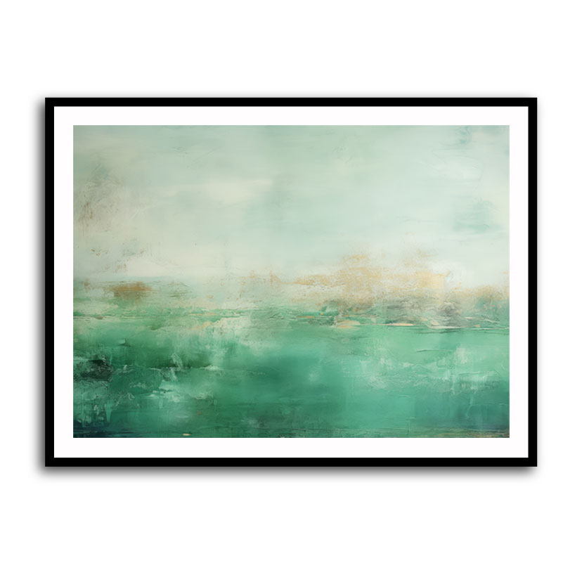 Seascape Green Abstract 1 Wall Art