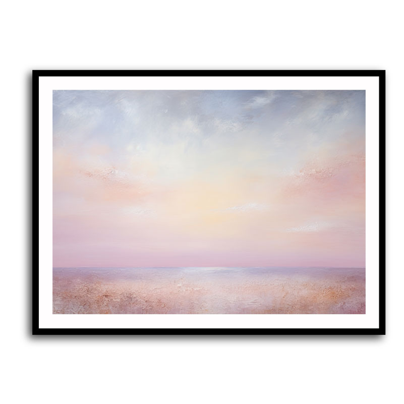 Seascape Pink Abstract Wall Art