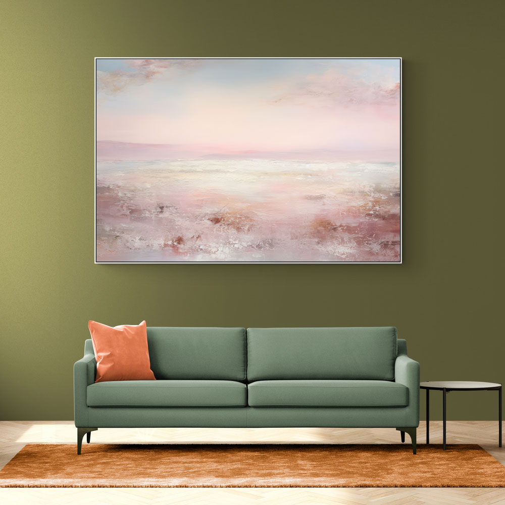 Seascape Pink Abstract 1 Wall Art