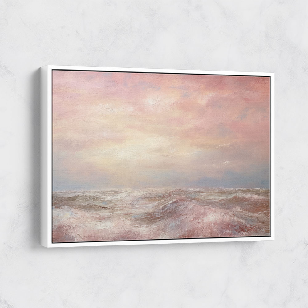 Seascape Pink Abstract 2 Wall Art