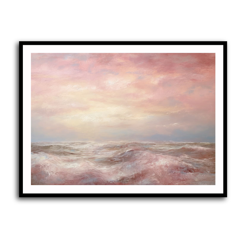 Seascape Pink Abstract 2 Wall Art