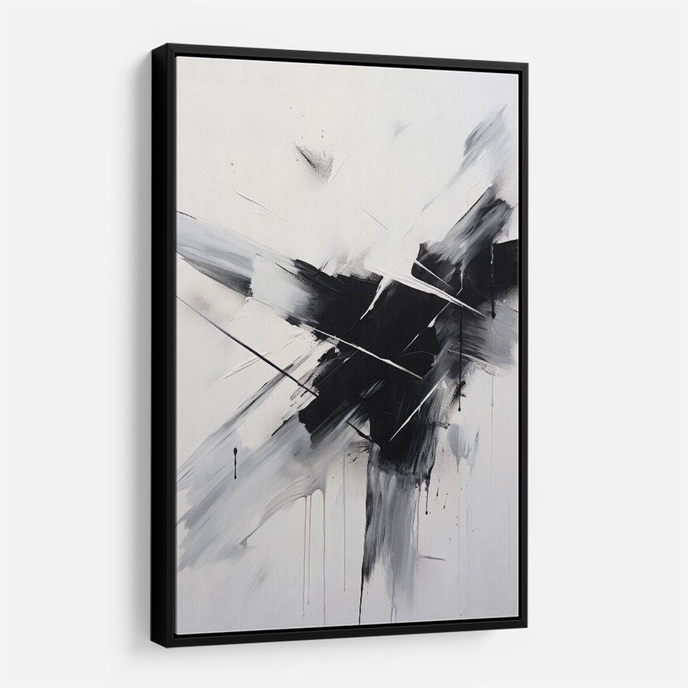 Black Brush Strokes 10 Abstract Wall Art