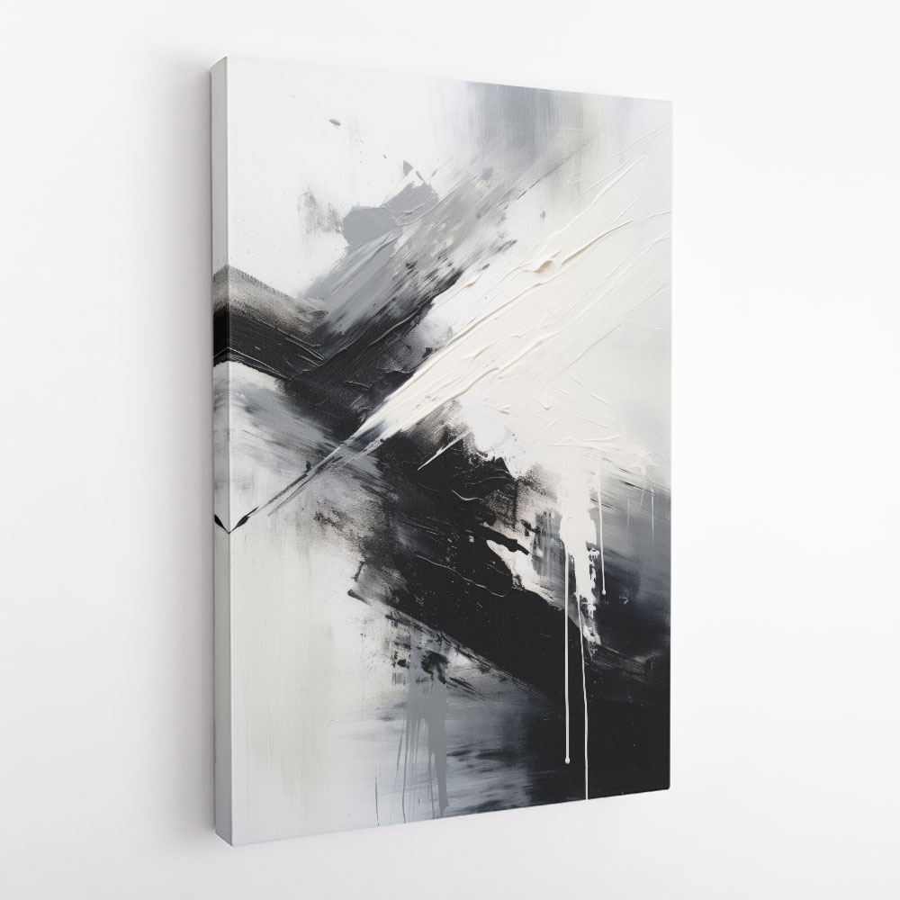 Black Brush Strokes 11 Abstract Wall Art