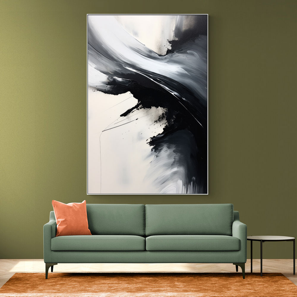 Black Brush Strokes 13 Abstract Wall Art