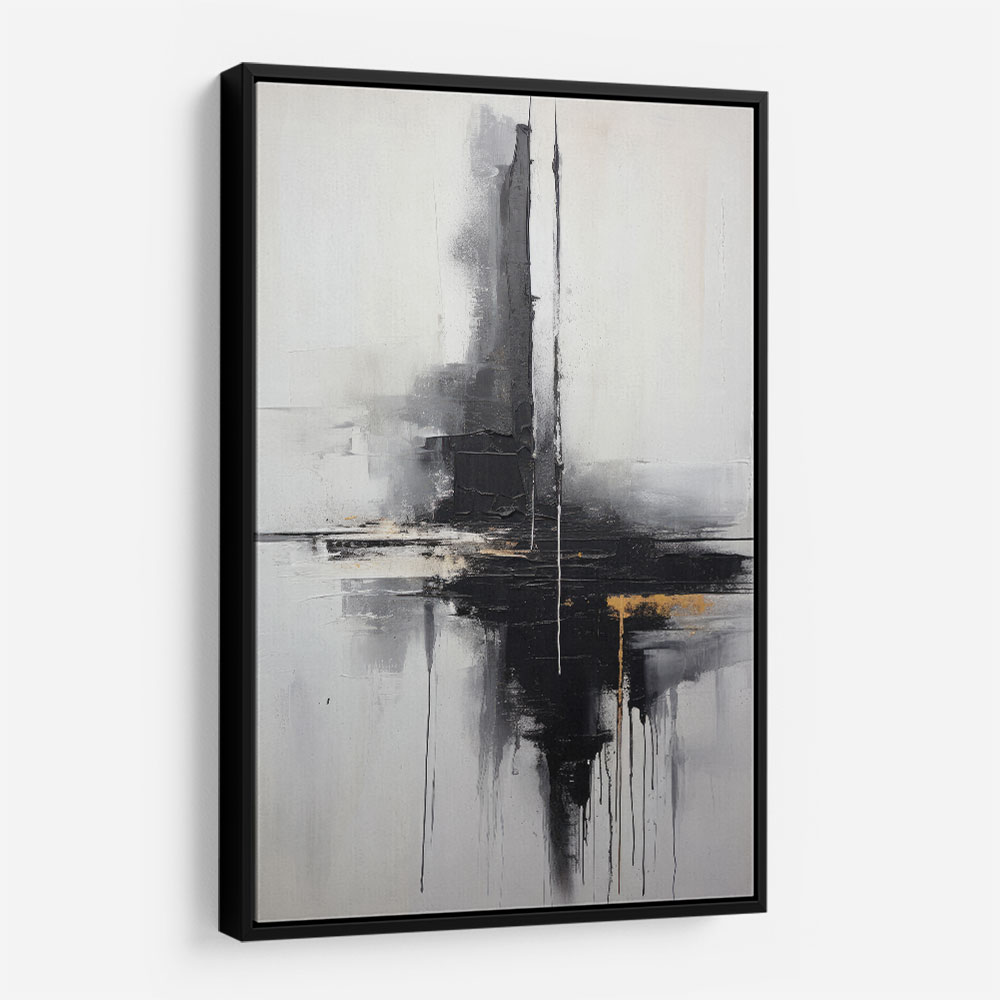 Black Brush Strokes 16 Abstract Wall Art