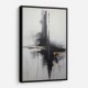 Black Brush Strokes 16 Abstract Wall Art