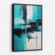 Teal Stoke Abstract 2 Wall Art