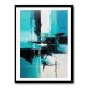Teal Stoke Abstract 2 Wall Art