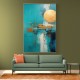 Teal Stoke Abstract 3 Wall Art