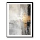 Silver Black & Gold Texture Abstract Wall Art