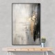 Silver Black & Gold Texture Abstract 1 Wall Art