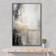 Silver Black & Gold Texture Abstract 2 Wall Art