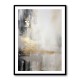 Silver Black & Gold Texture Abstract 2 Wall Art