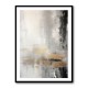 Silver Black & Gold Texture Abstract 3 Wall Art
