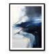 Blue & Black Stroke Abstract Wall Art