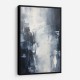 Blue & Silver Tones Abstract Wall Art