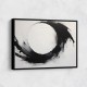 Black Circle 4 Abstract Wall Art