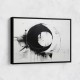 Black Circle 5 Abstract Wall Art