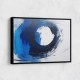 Blue Circle Abstract Wall Art