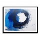 Blue Circle Abstract Wall Art