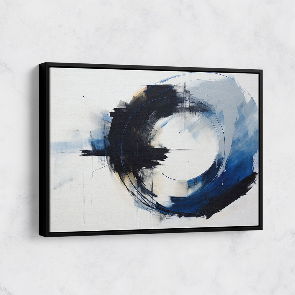 Blue Circle 1 Abstract Wall Art