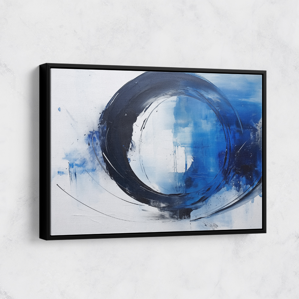 Blue Circle 2 Abstract Wall Art