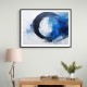 Blue Circle 2 Abstract Wall Art