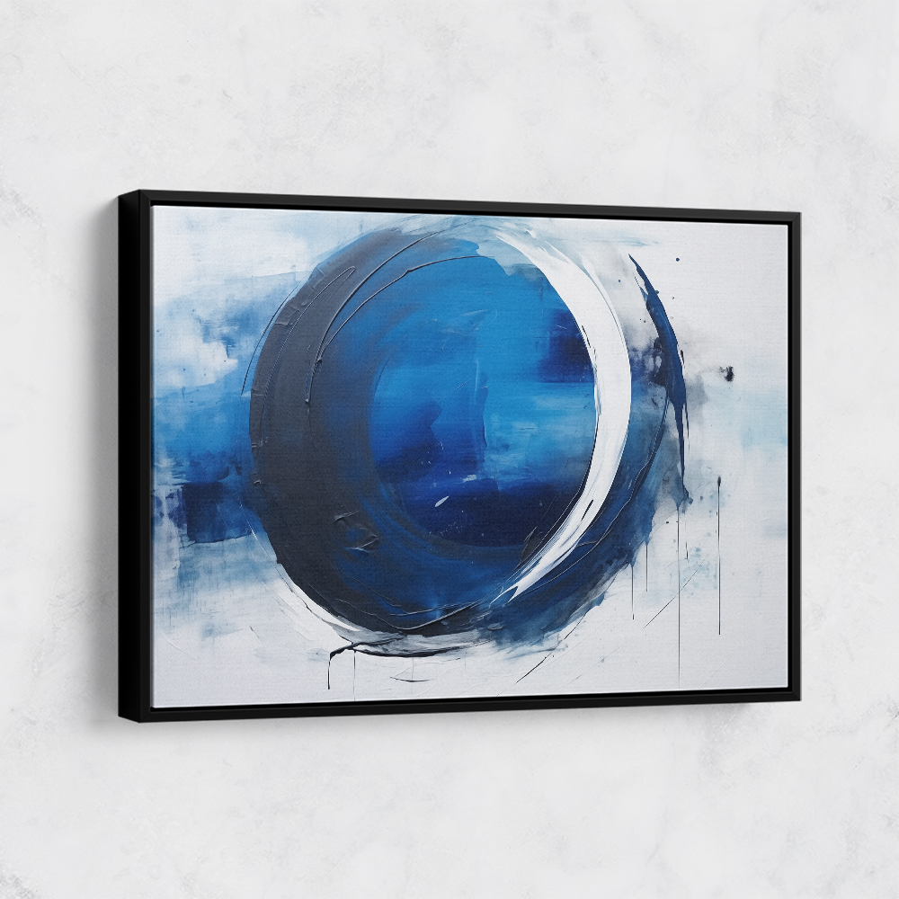 Blue Circle 3 Abstract Wall Art