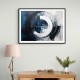 Blue Circle 5 Abstract Wall Art
