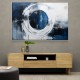 Blue Circle 6 Abstract Wall Art