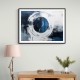 Blue Circle 6 Abstract Wall Art