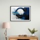 Blue Circle 8 Abstract Wall Art
