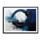 Blue Circle 8 Abstract Wall Art