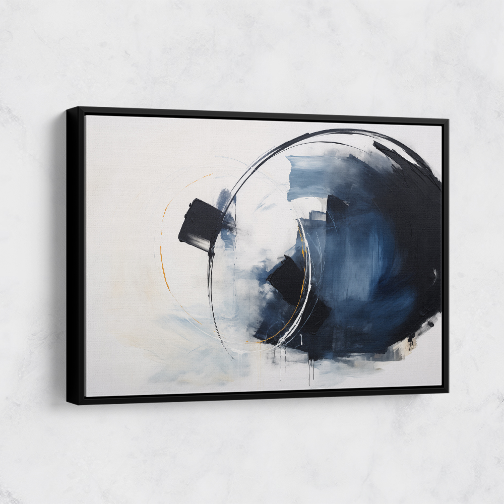 Blue Circle 14 Abstract Wall Art