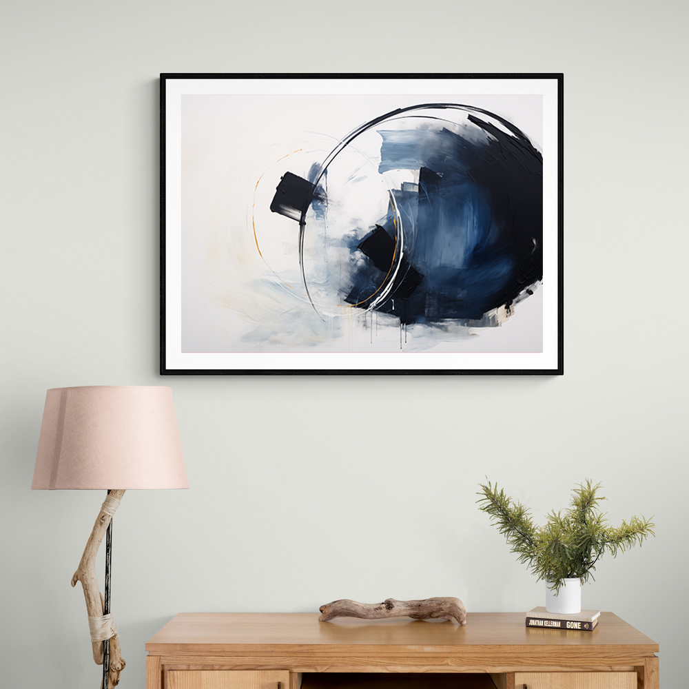 Blue Circle 14 Abstract Wall Art