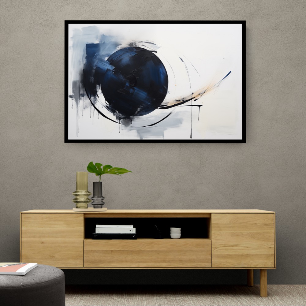 Blue Circle 15 Abstract Wall Art
