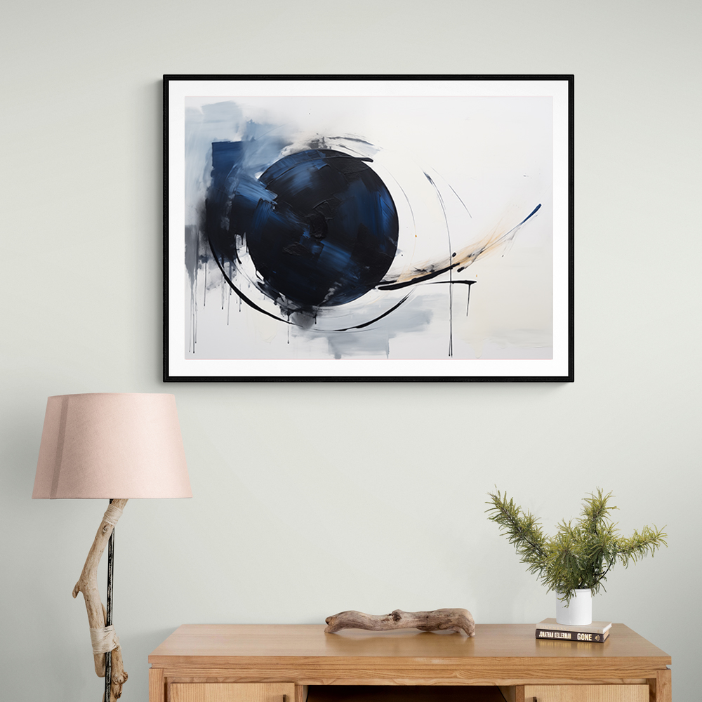 Blue Circle 15 Abstract Wall Art