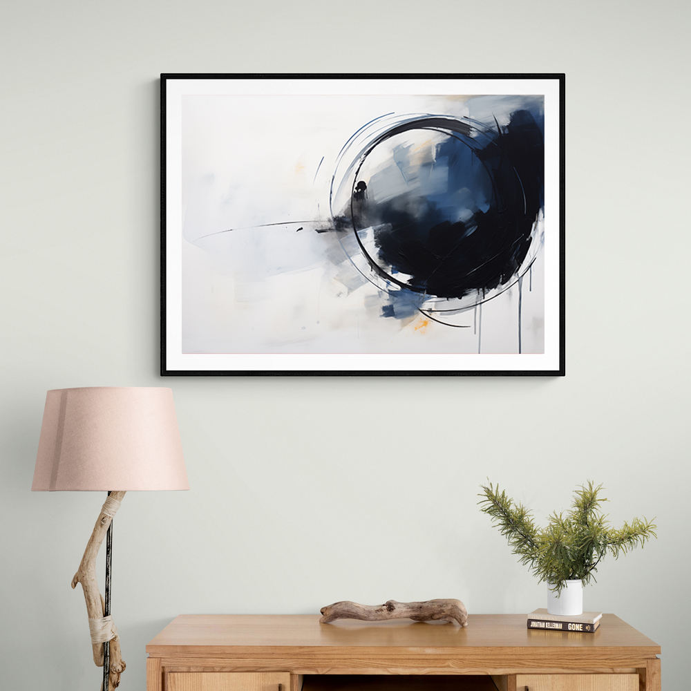 Blue Circle 16 Abstract Wall Art