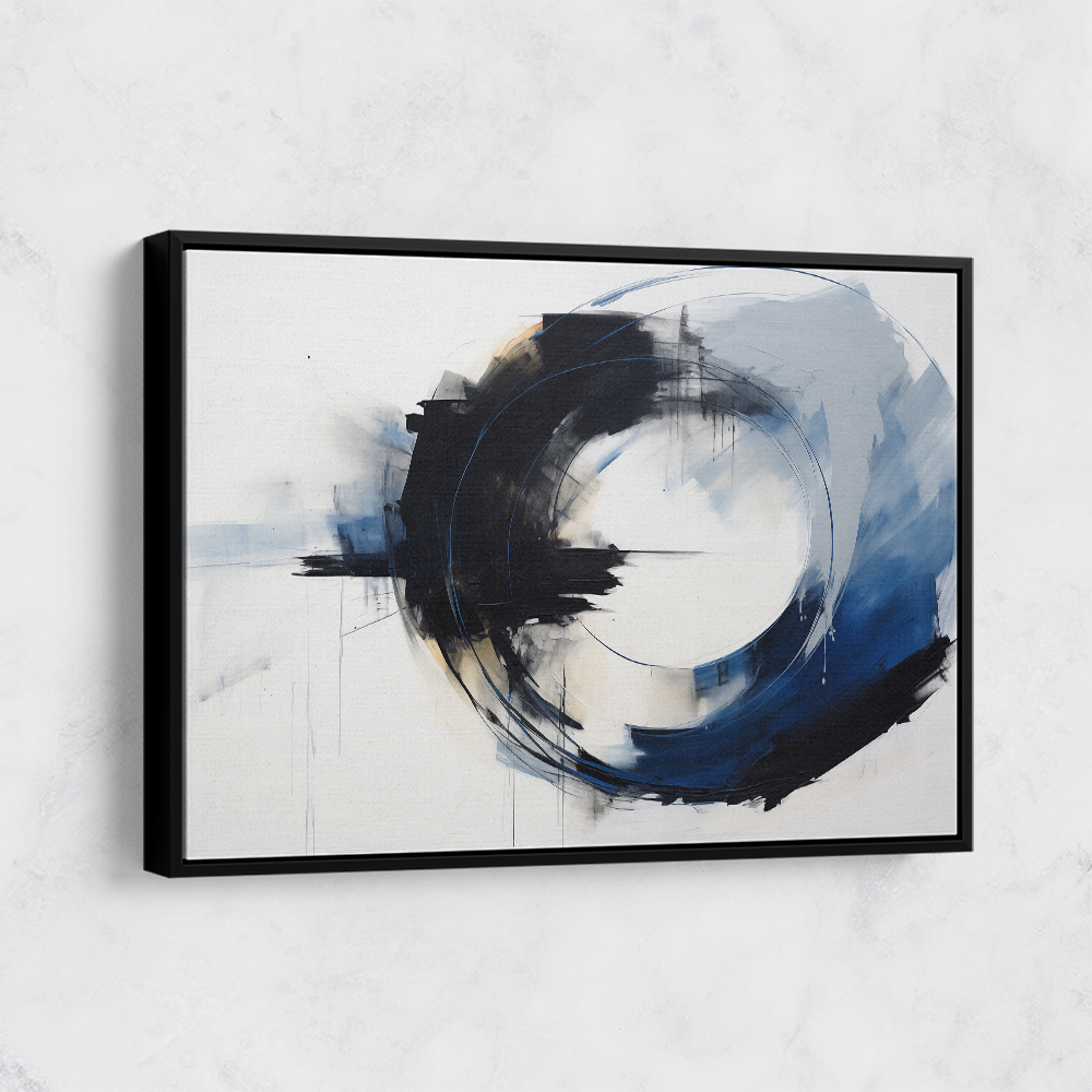 Blue Circle 17 Abstract Wall Art